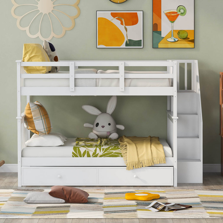 Harriet Bee Anderw Kids Full Over Full Bunk Bed with Trundle